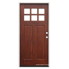 Exterior Pre-finished Mahogany Solid Wood Front Door